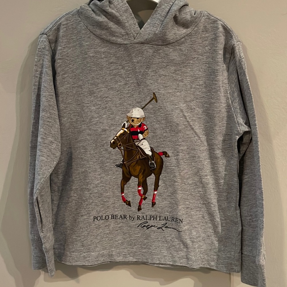 Ralph Lauren Polo Bear Long Sleeve Shirt Hoodie
